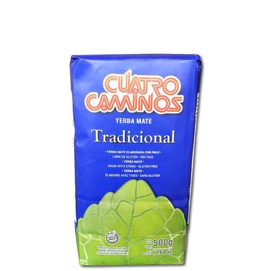 Yerba Mate Cuatro Caminos Traditional - 1,1lb / 500Gr