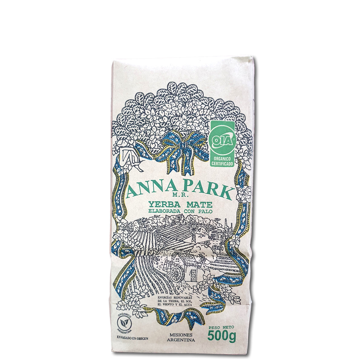 Yerba Mate Anna Park - Organic 17.63oz / 500Gr